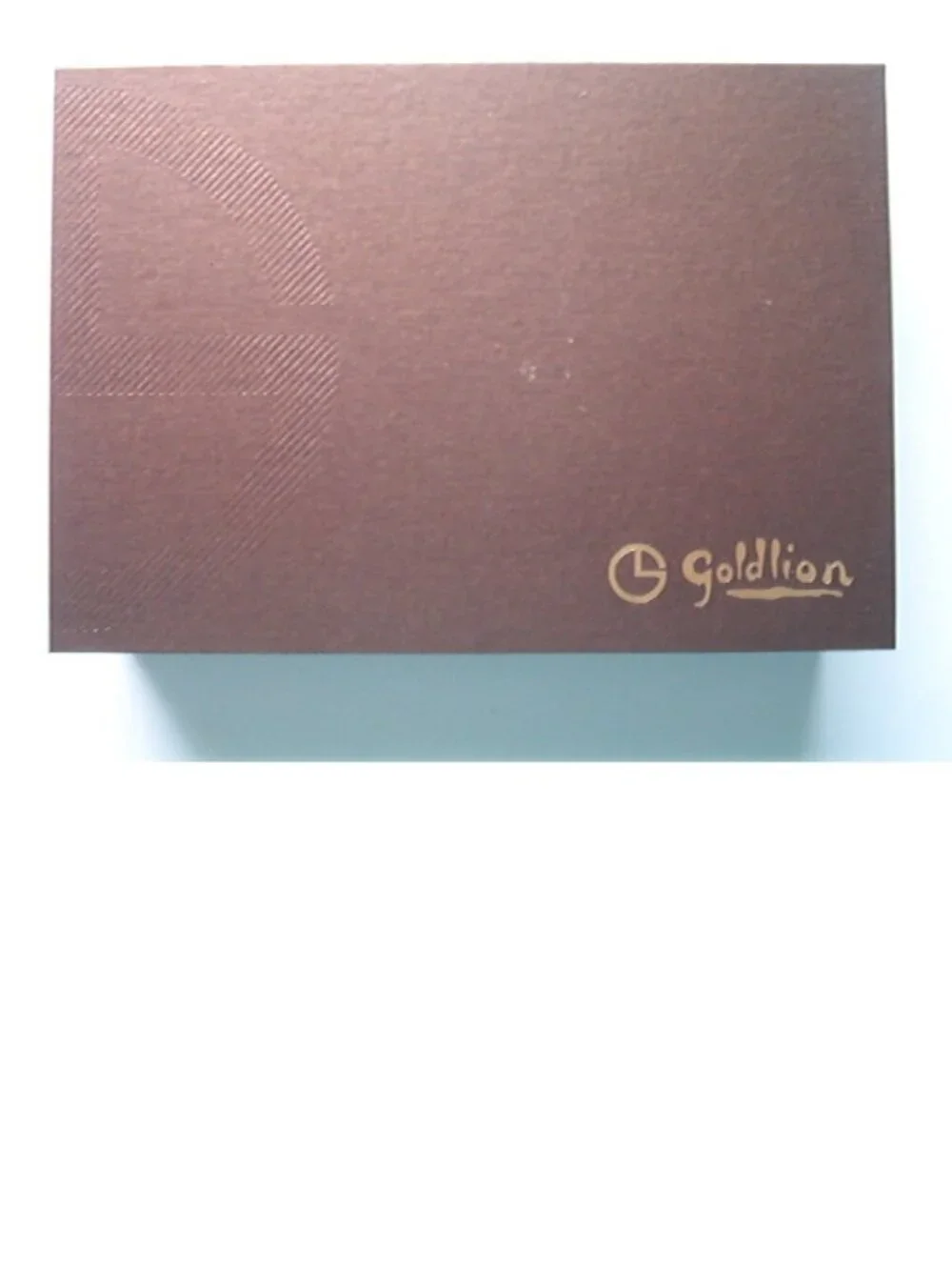 Goldlion Leather Bifold Wallet in Gift Box, Black, 12 cm x 9 cm